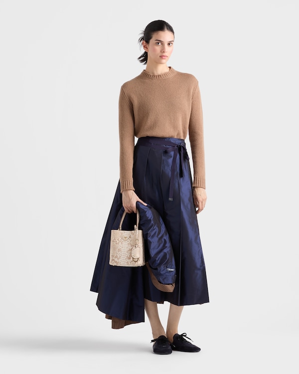 Prada Panier python nubuck leather mini-bag - Sand Beige Prada Panier python nubuck leather mini-bag - Sand Beige