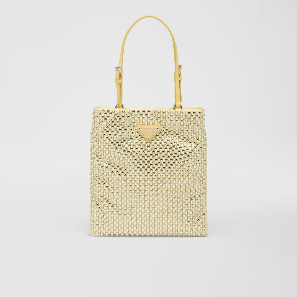 Prada Satin handbag with crystals 1