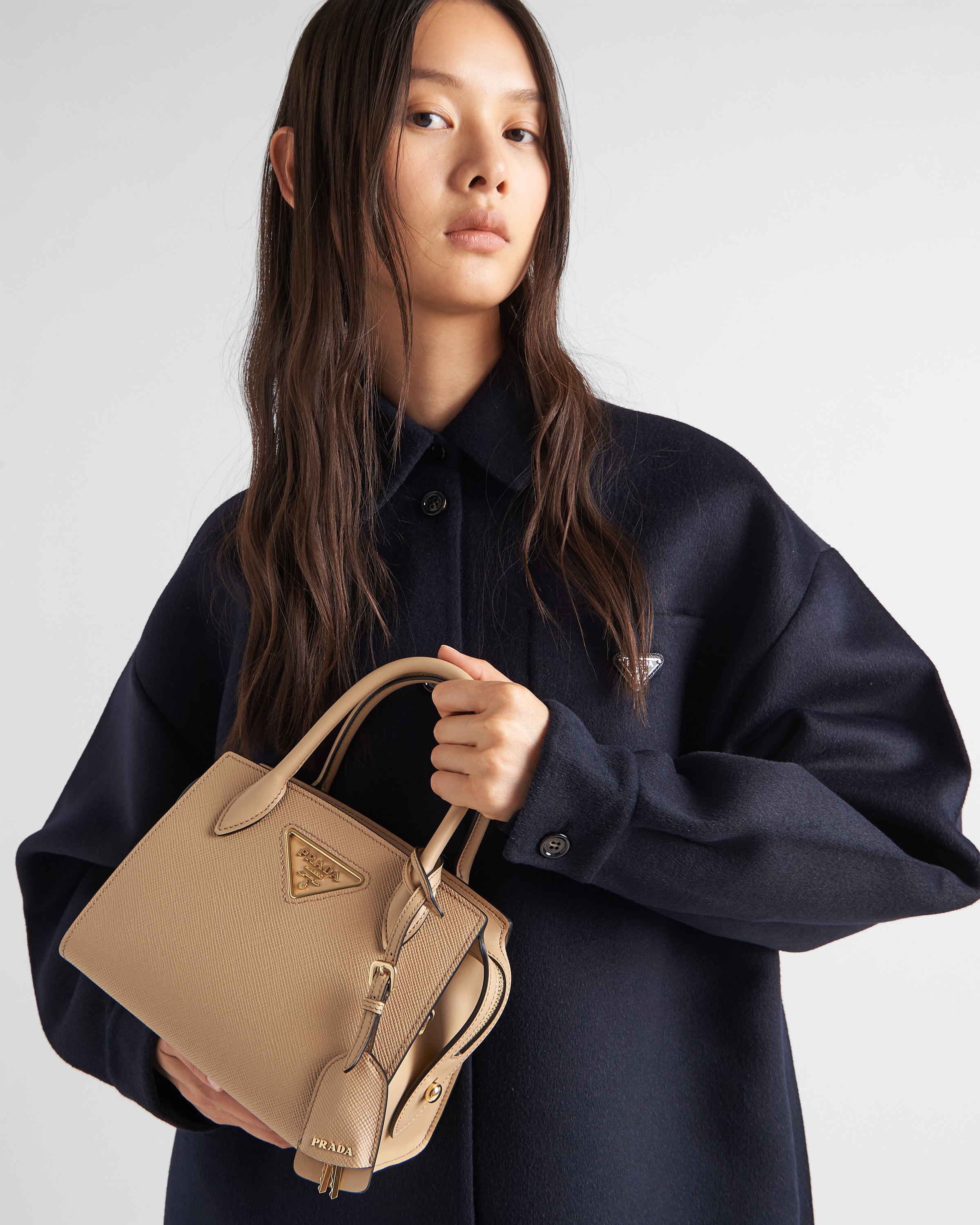 Saffiano leather prada kristen handbag on sale