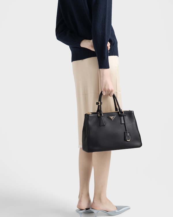 Sac Prada Galleria de taille grand en cuir Sac Prada Galleria de taille grand en cuir