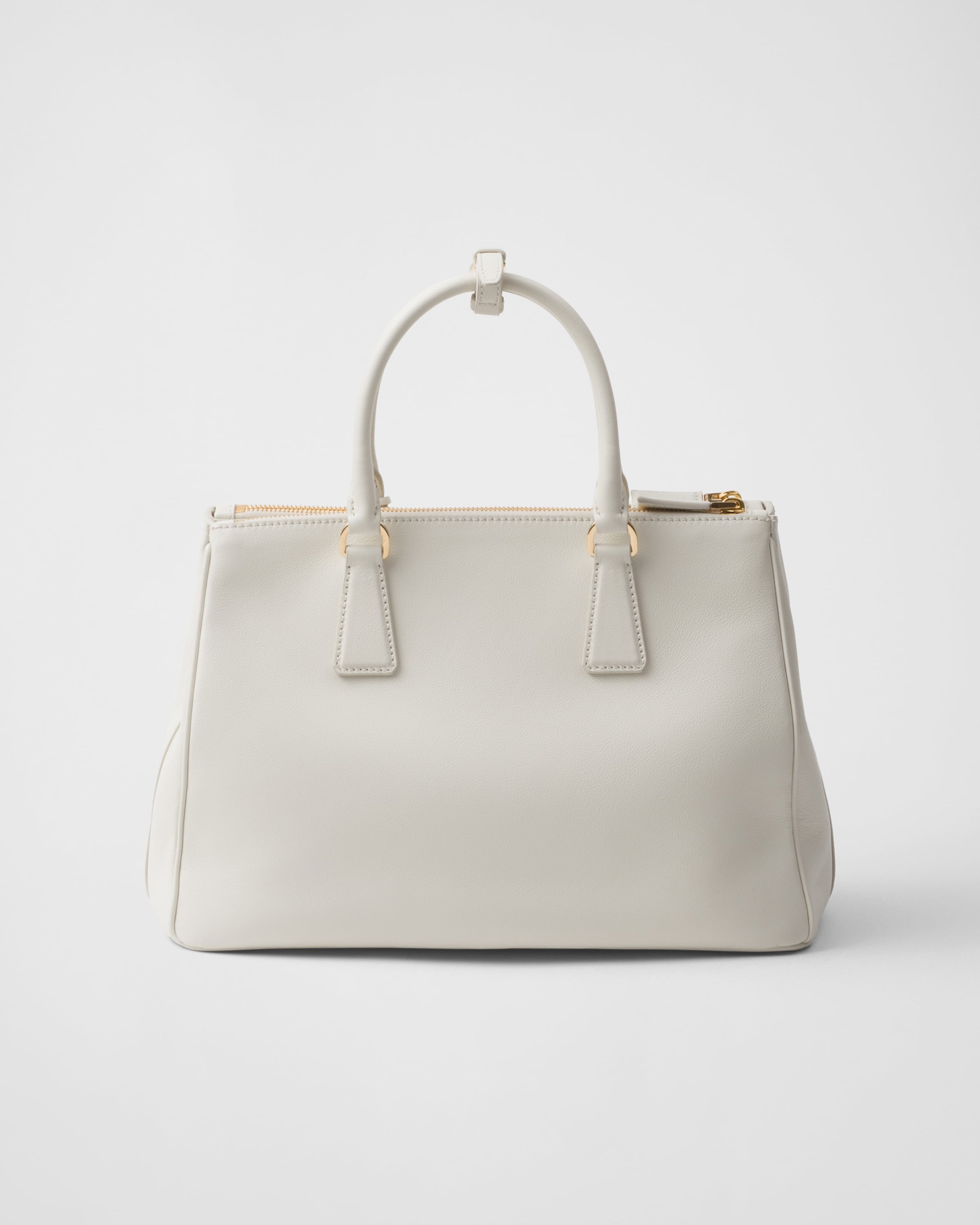 Shop Prada Large  Galleria Leather Bag In White