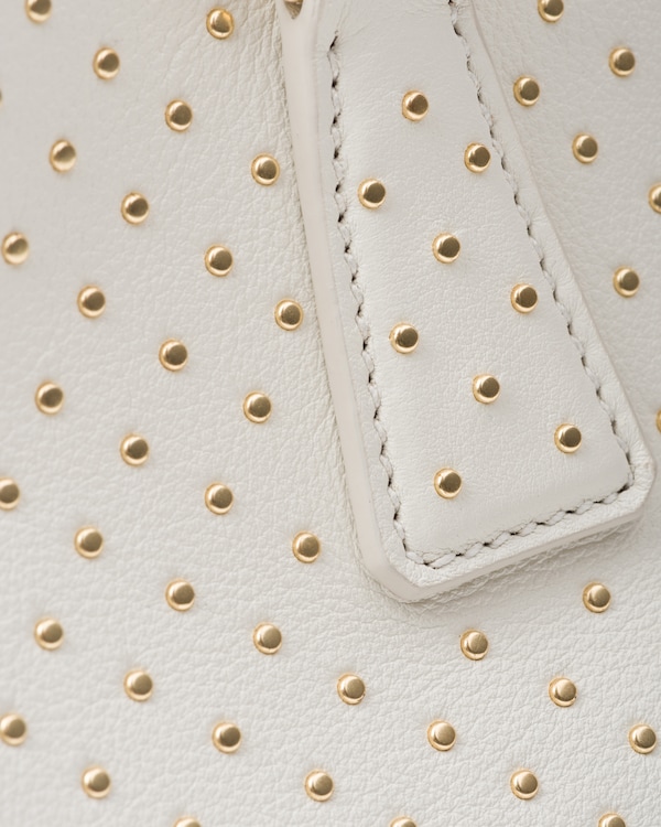 大号Prada Galleria铆钉皮革手袋 大号Prada Galleria铆钉皮革手袋