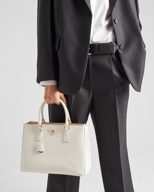Prada Galleria large Saffiano leather bag - White Prada Galleria large Saffiano leather bag - White