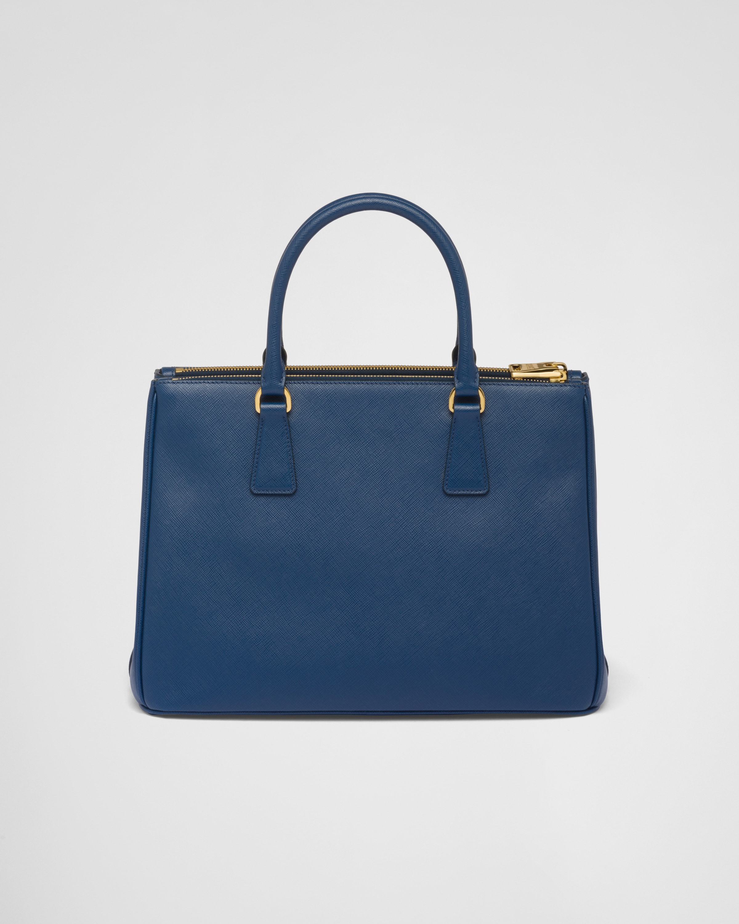 Prada Indigo Blue Saffiano Leather Top Handle Bag