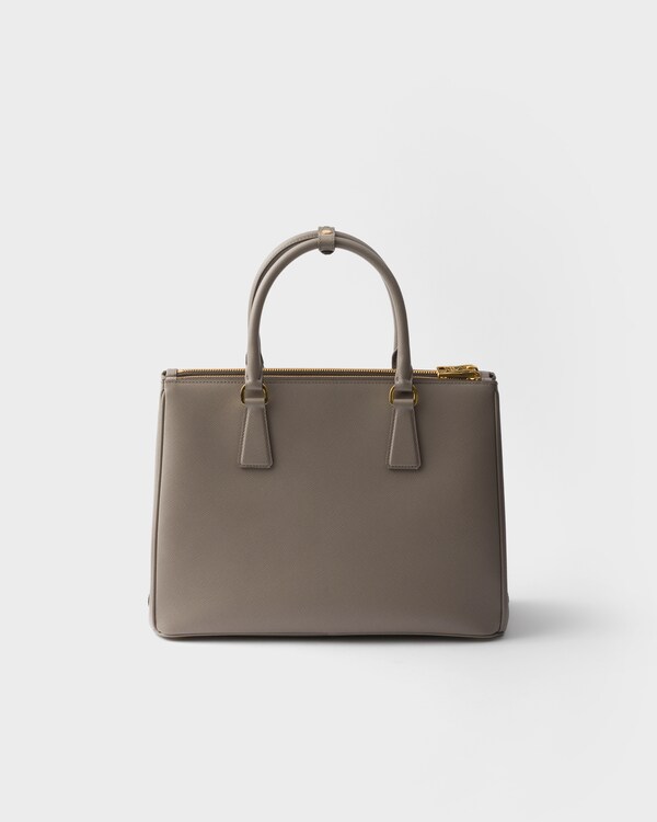 Grand sac Prada Galleria en cuir Saffiano - Gris argile Grand sac Prada Galleria en cuir Saffiano - Gris argile