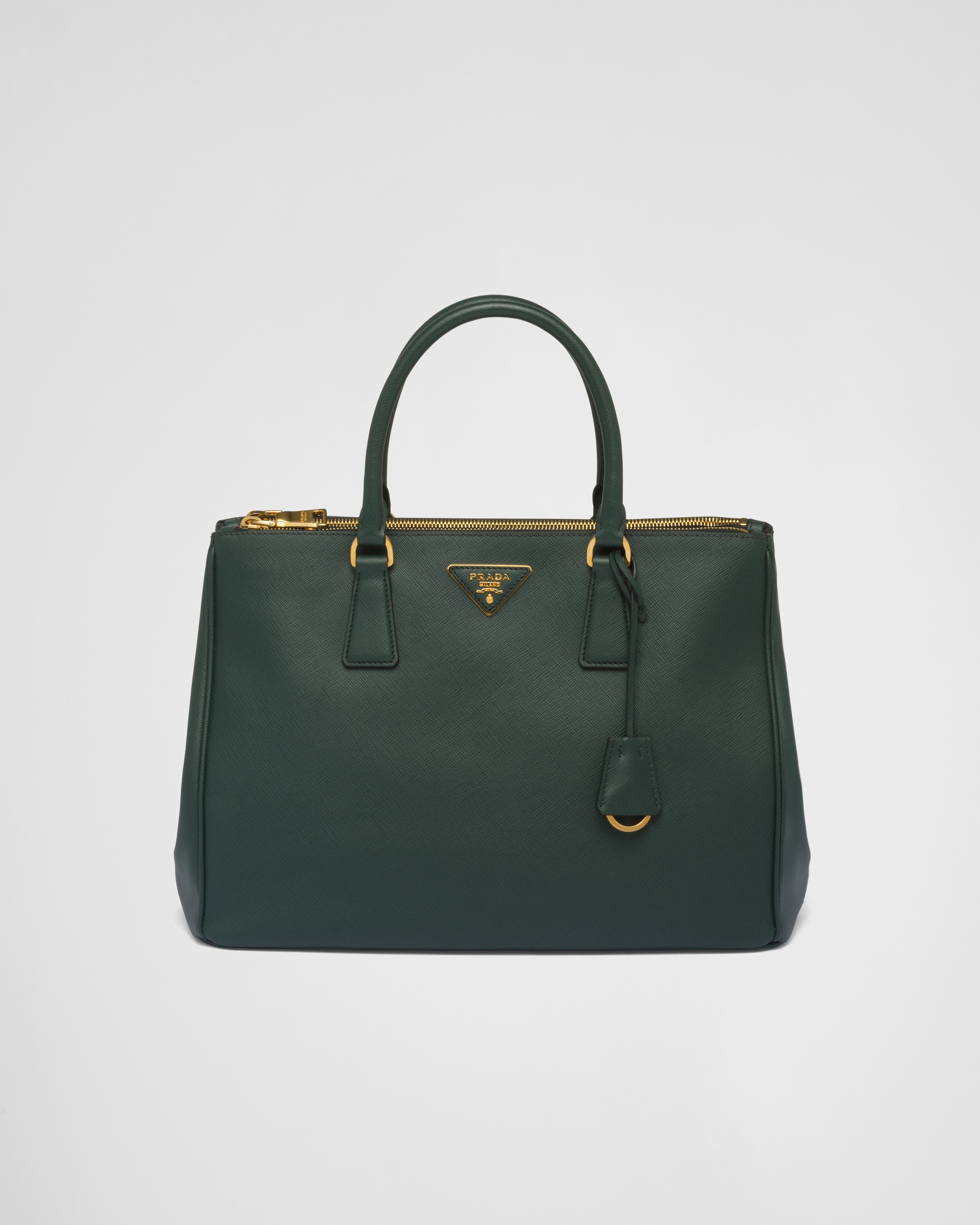 Large Prada Galleria Saffiano Leather Bag 1BA274, Green, One Size