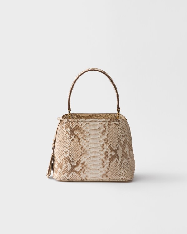 Prada Matinee nubuck python leather mini-bag - Sand Beige Prada Matinee nubuck python leather mini-bag - Sand Beige