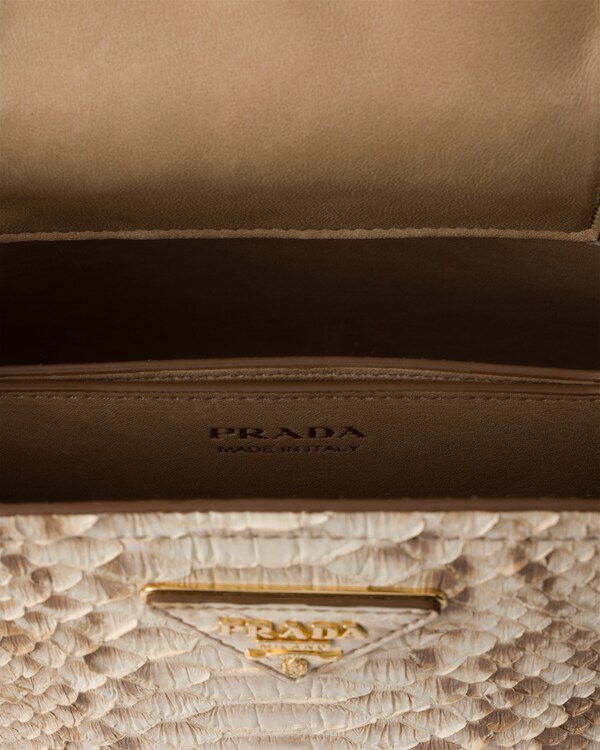Prada Matinee nubuck python leather mini-bag - Sand Beige Prada Matinee nubuck python leather mini-bag - Sand Beige