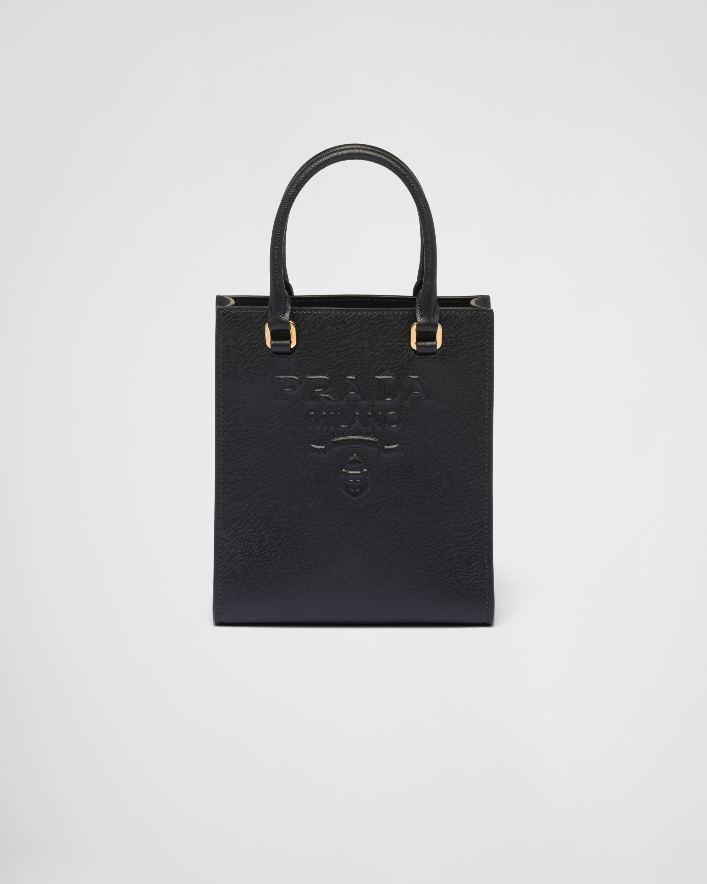 PRADA Saffiano Vernice Small Promenade Tote Black 1243390