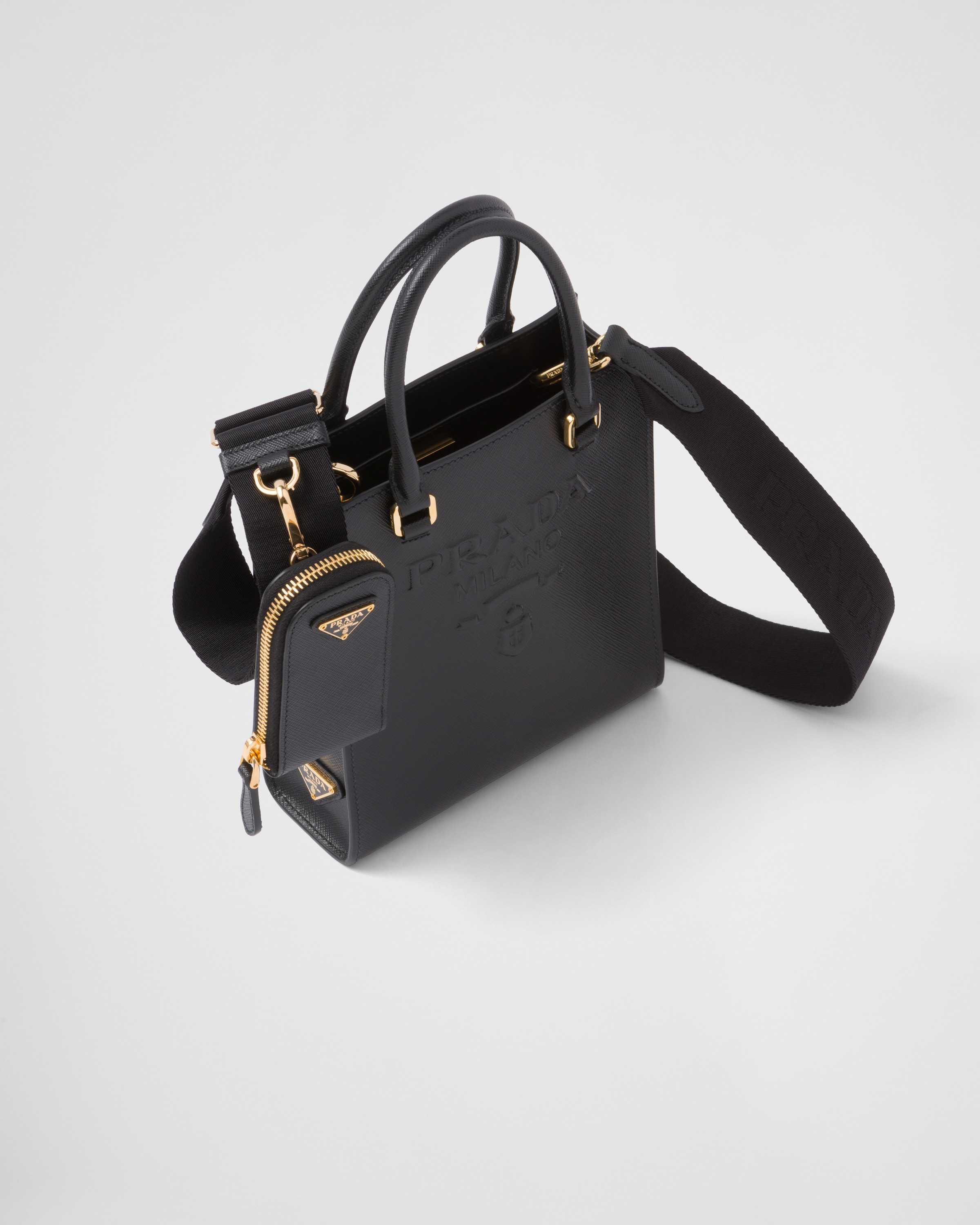 Black Small Saffiano Leather Handbag | PRADA