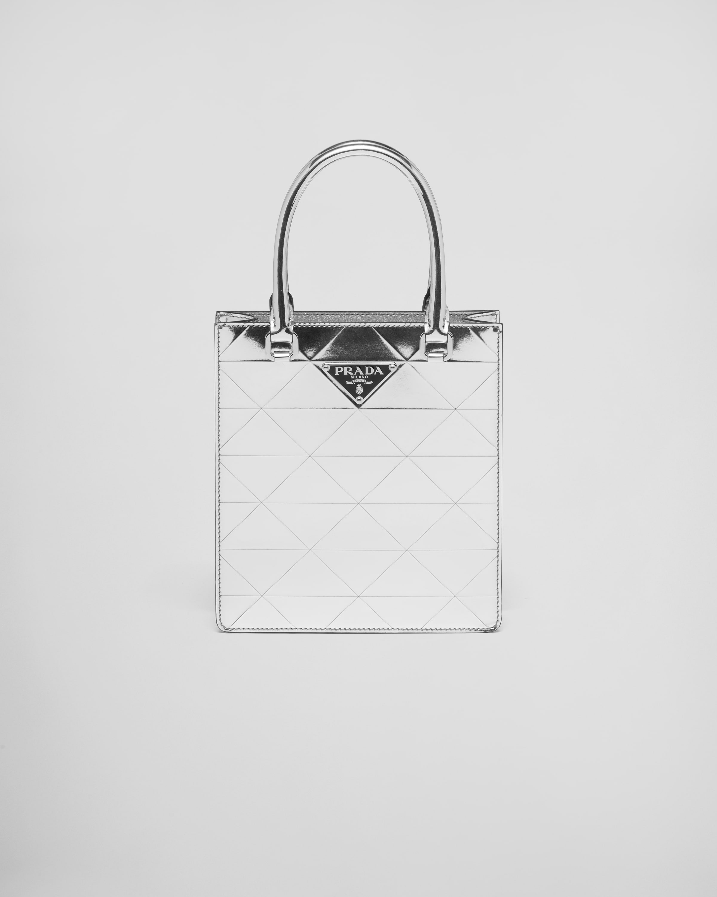 prada metallic mini bag