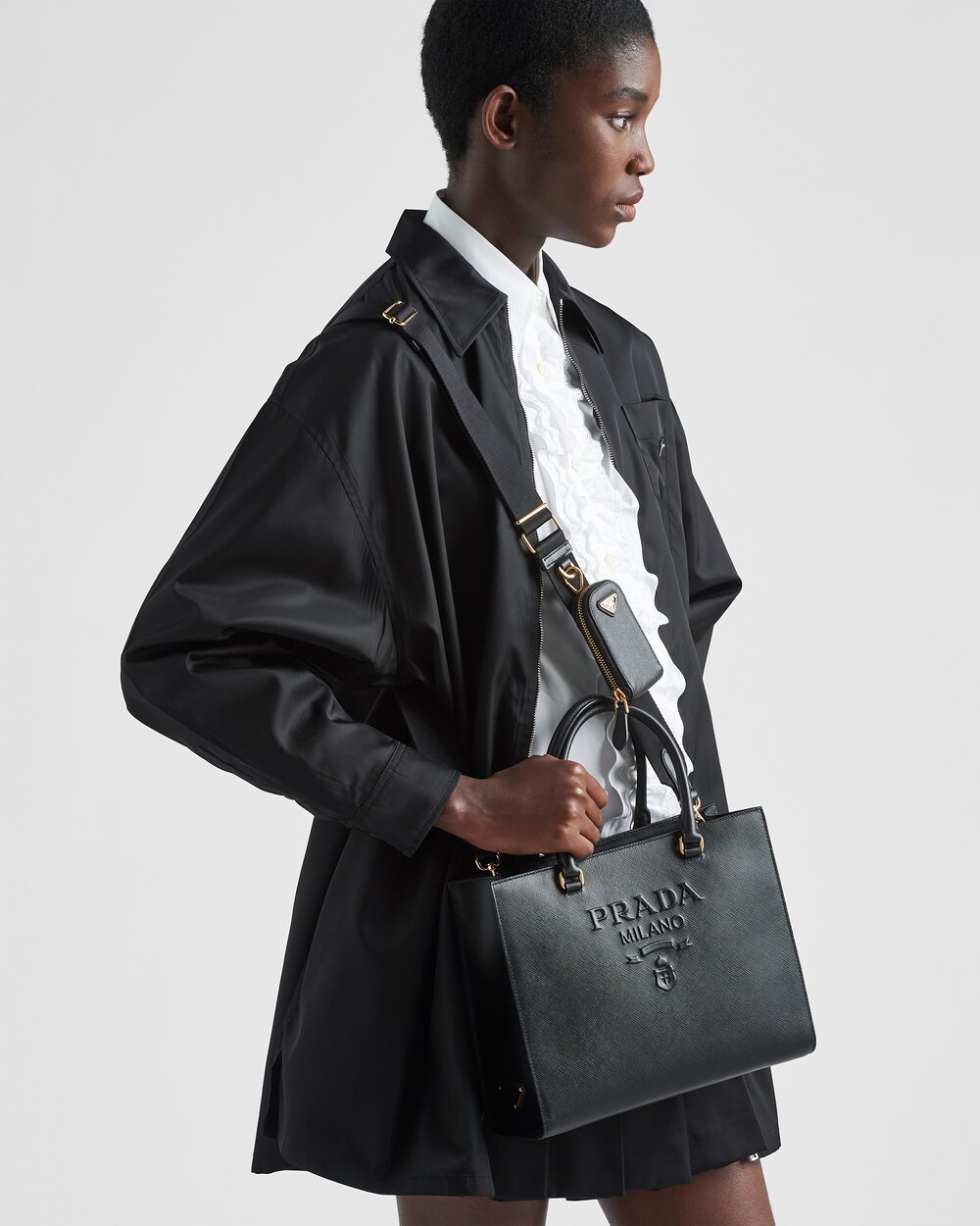 Prada medium saffiano lux tote Clearance