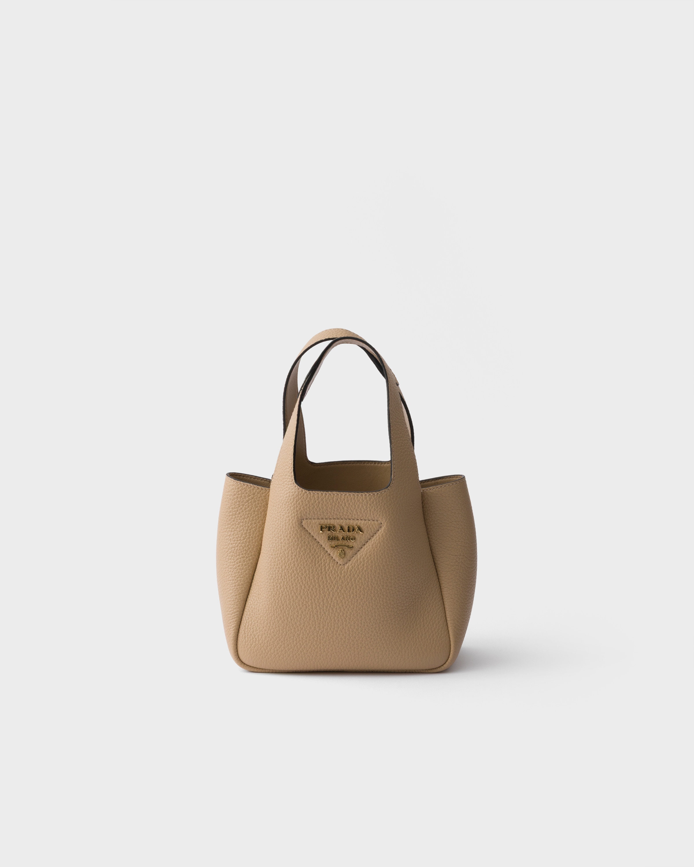 ベージュ サーブル プラダ リエゾン ミニ レザー ハンドバッグ | PRADA