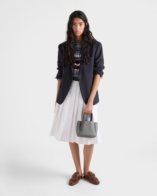 Mini leather handbag - Granite Gray Mini leather handbag - Granite Gray