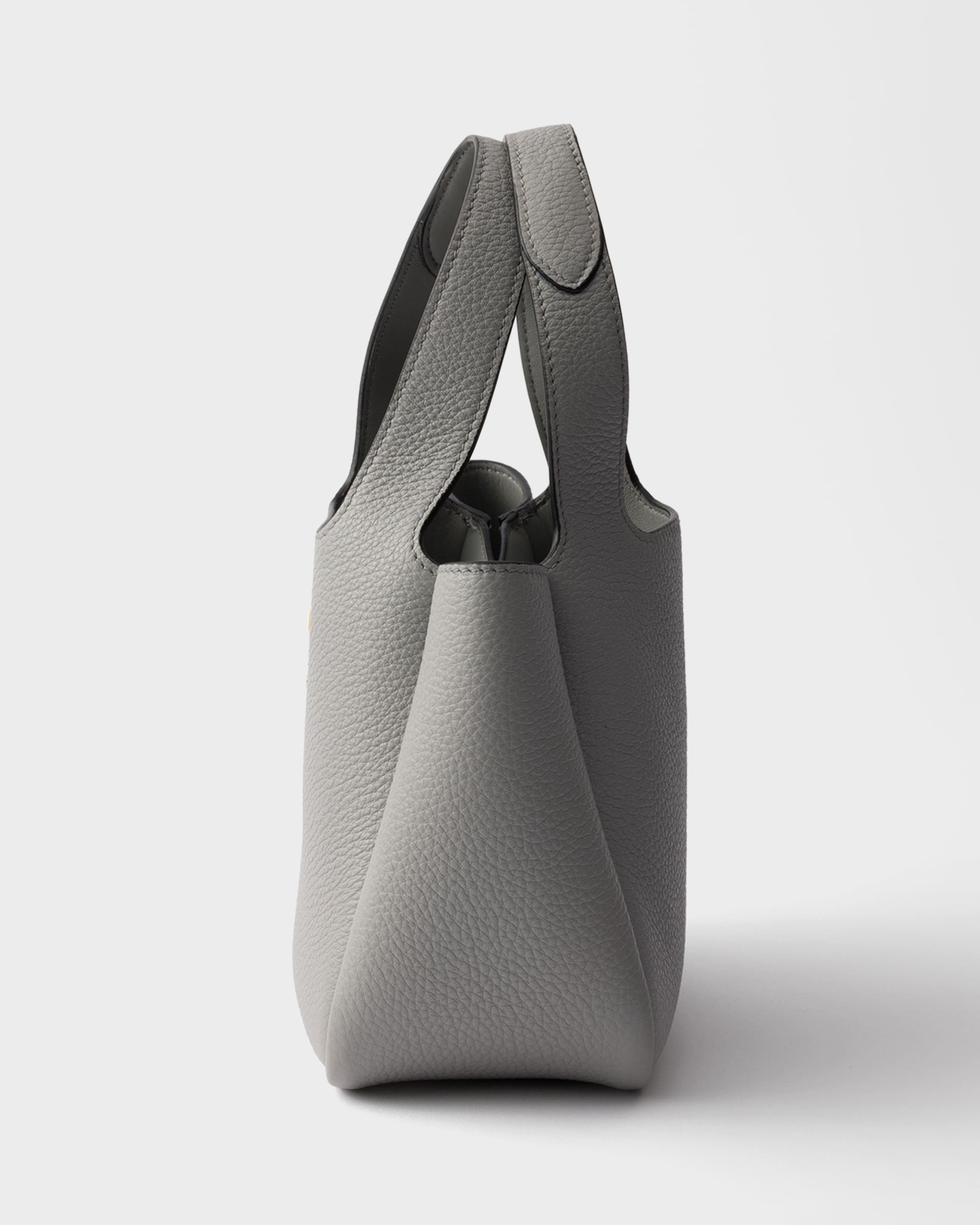 グラナイトグレー レザー ミニハンドバッグ | PRADA