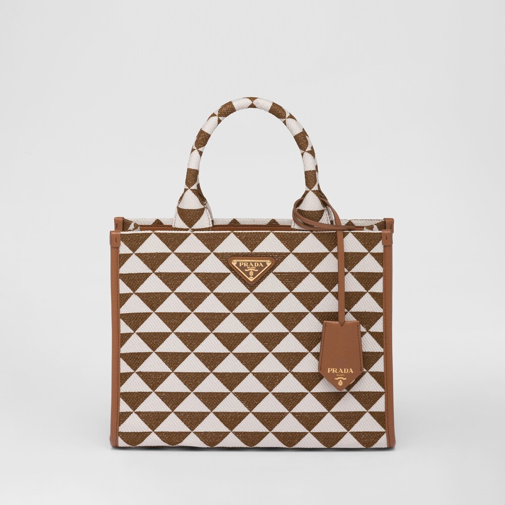 Prada Borsa Prada Symbole small in tessuto jacquard 1