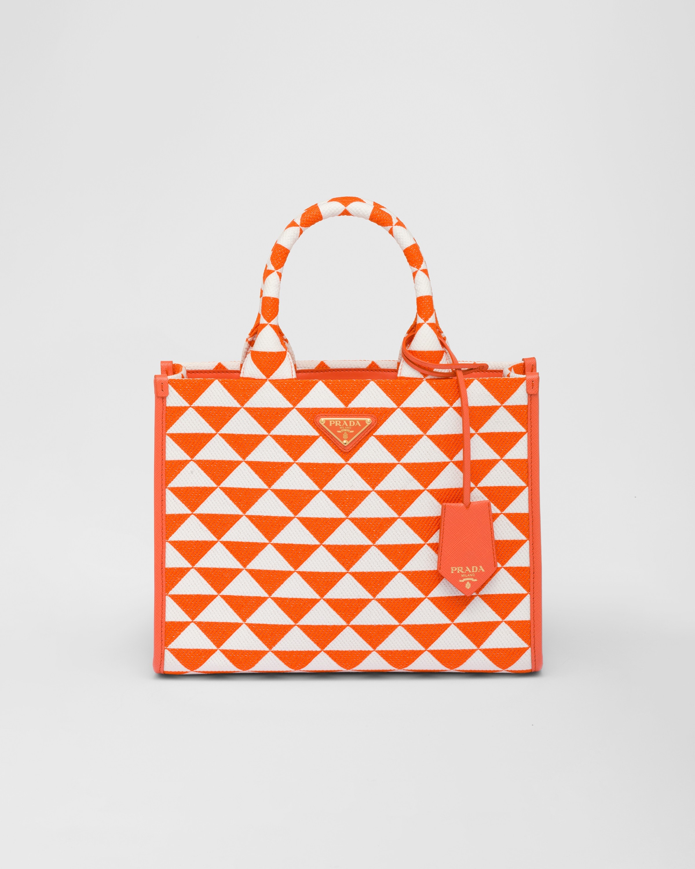 Prada hot sale orange clutch