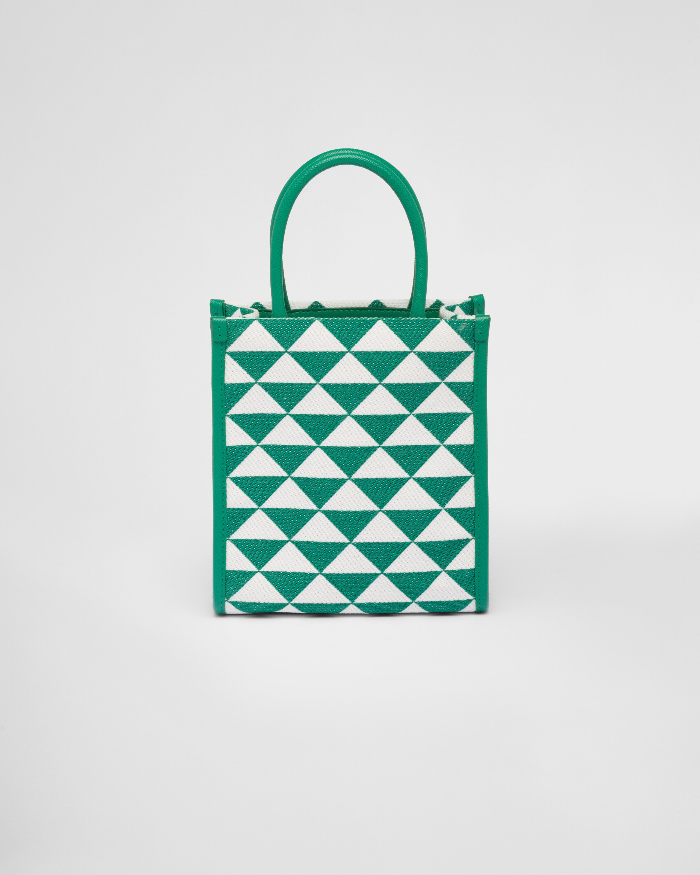 Mango white Prada Symbole Embroidered Fabric Mini Bag PRADA