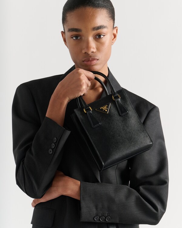 Black Saffiano Leather Handbag PRADA