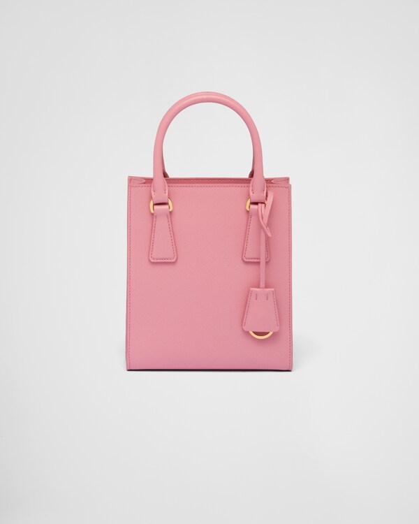Petal Pink Saffiano Leather Handbag PRADA