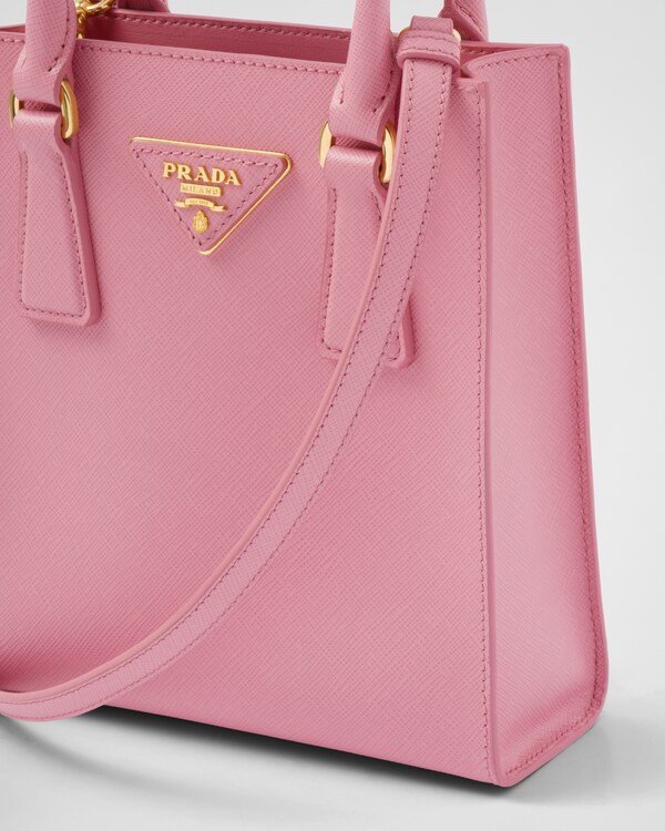 Petal Pink Saffiano Leather Handbag PRADA