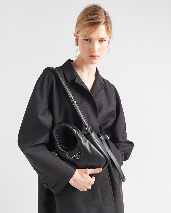 Black Small Padded Prada Soft Nappa-leather Bag | PRADA