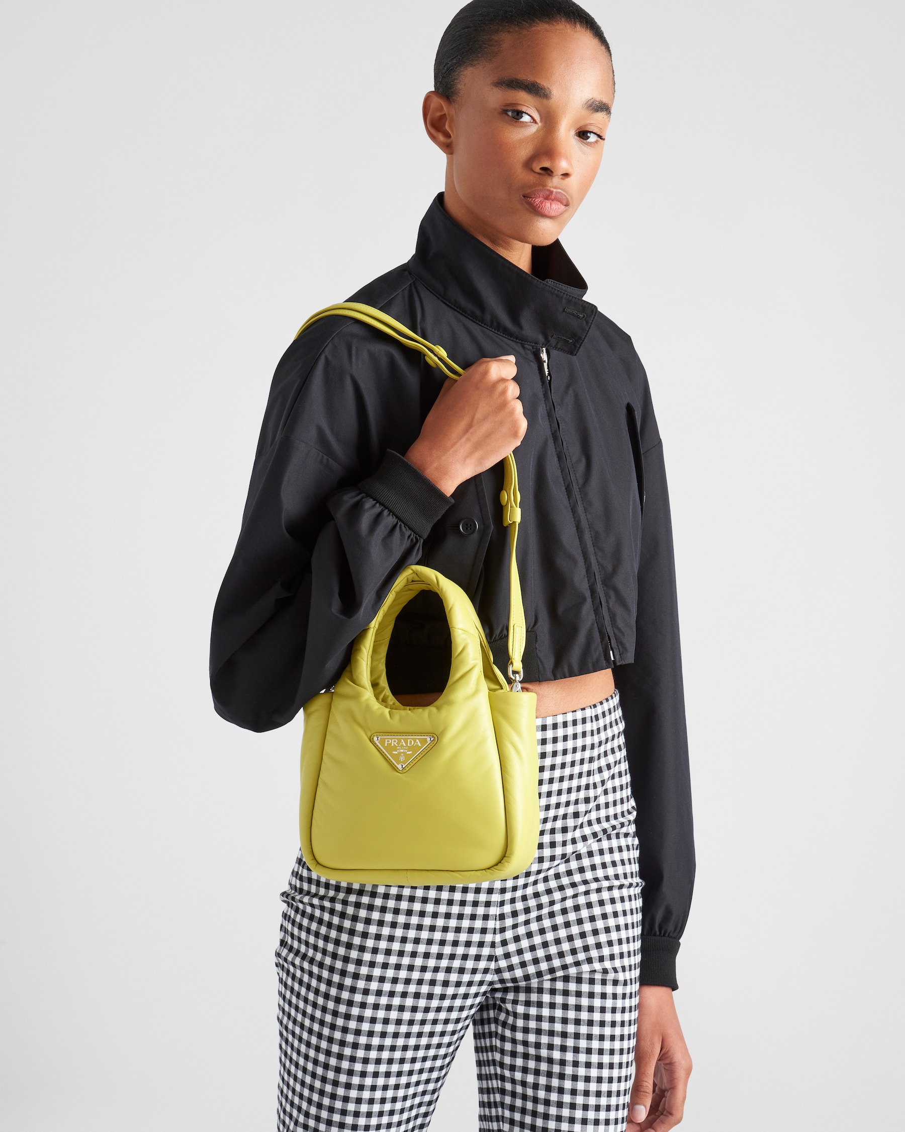 Square Shoulder Bag - Nappa Leather - Tropical Macaw - Suncrest Yellow