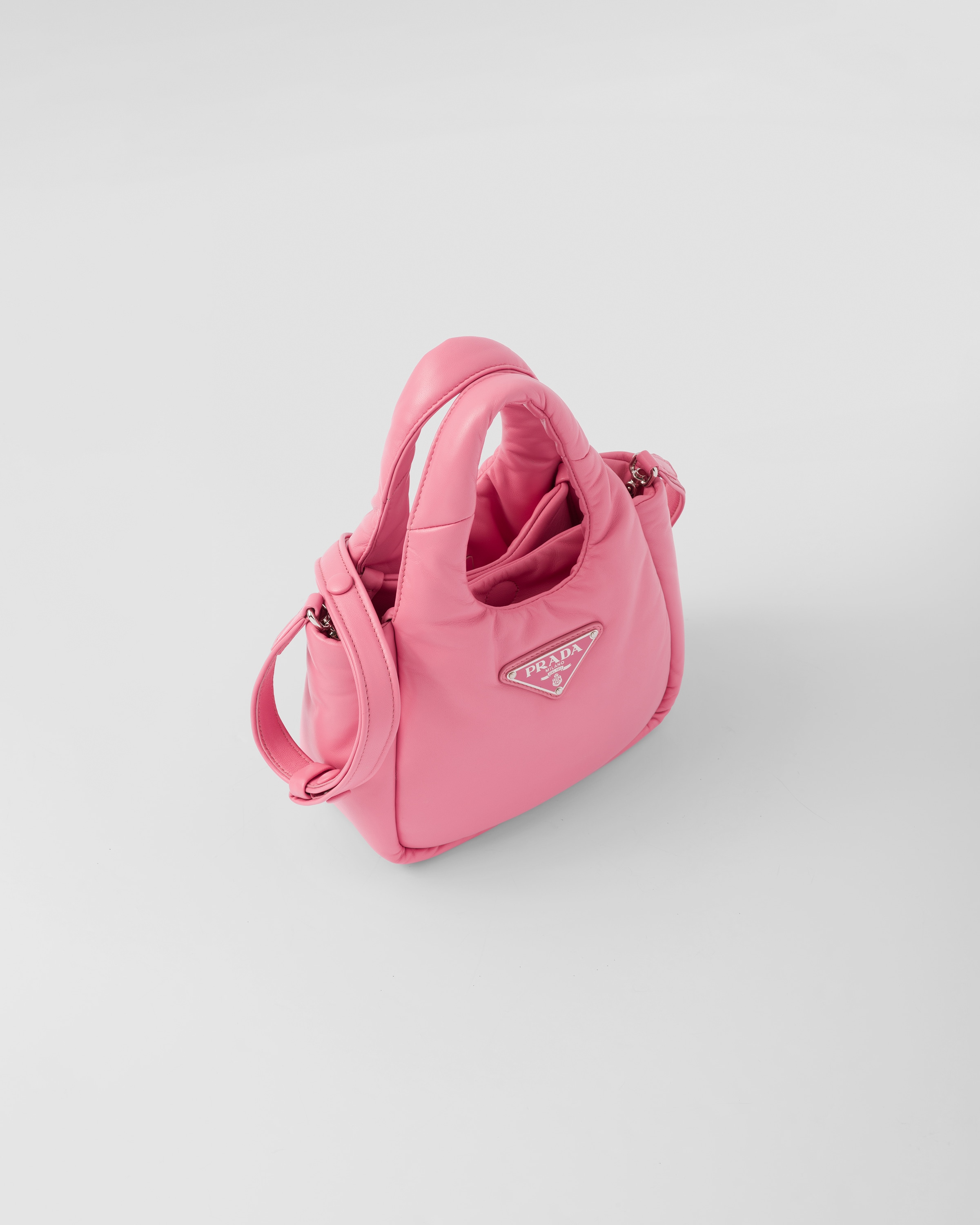 Small Padded Soft Nappa-leather Bag In Pink