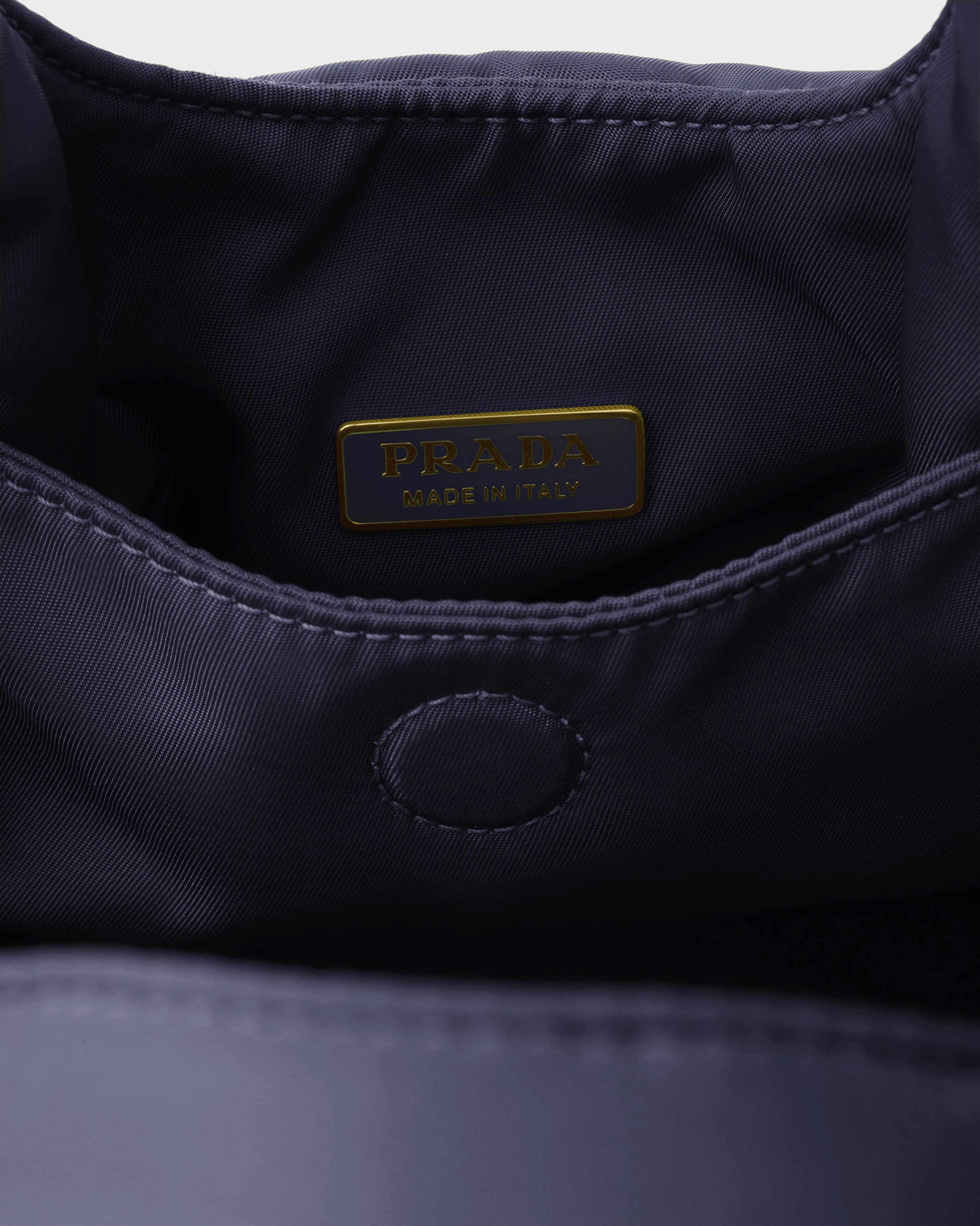 Padded Re-Nylon mini-bag with bow