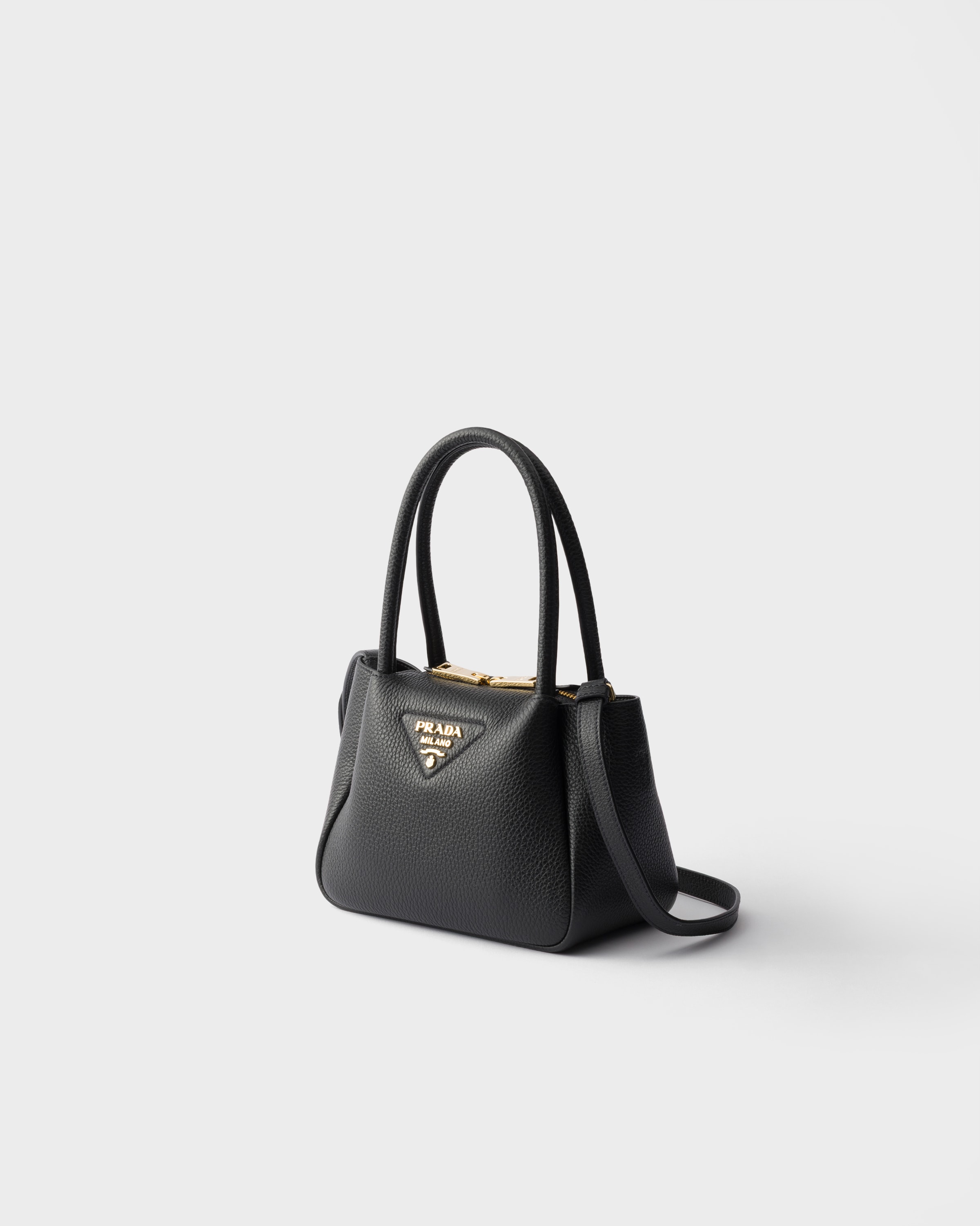 ブラック レザー ミニハンドバッグ | PRADA - 日本