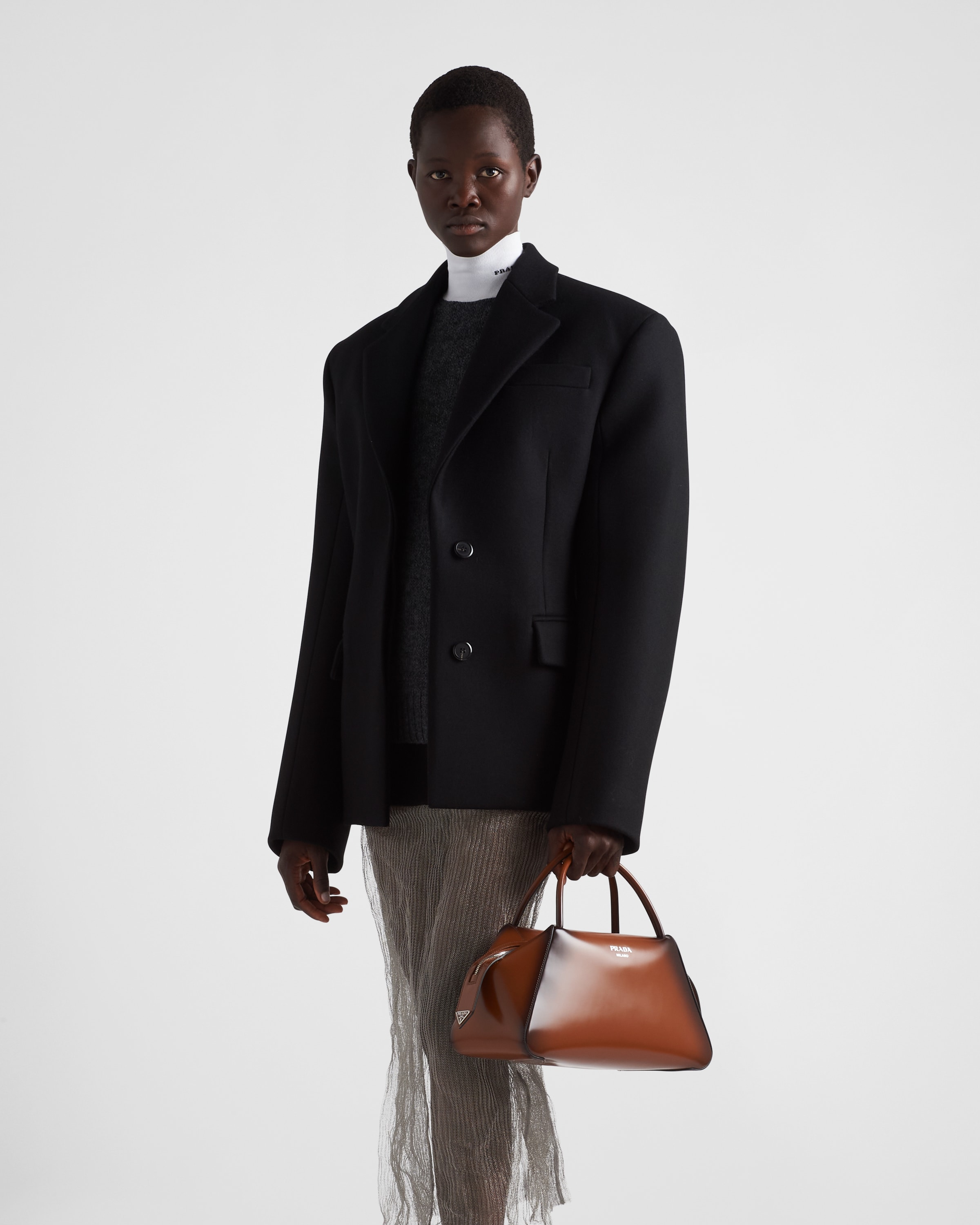 Medium brushed leather Prada Supernova handbag