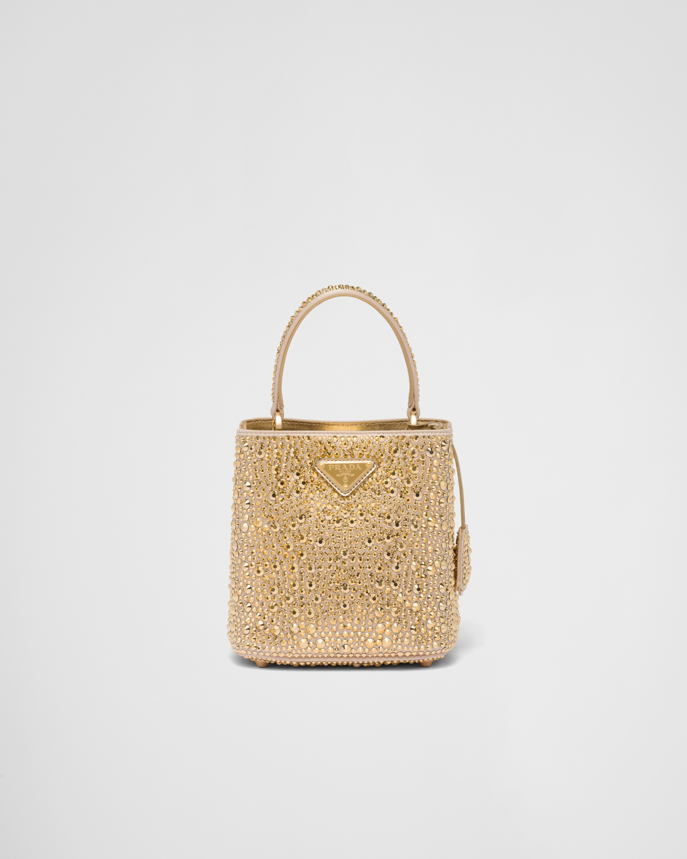 PRADA Triangle Crystal Bag - Gold for Women