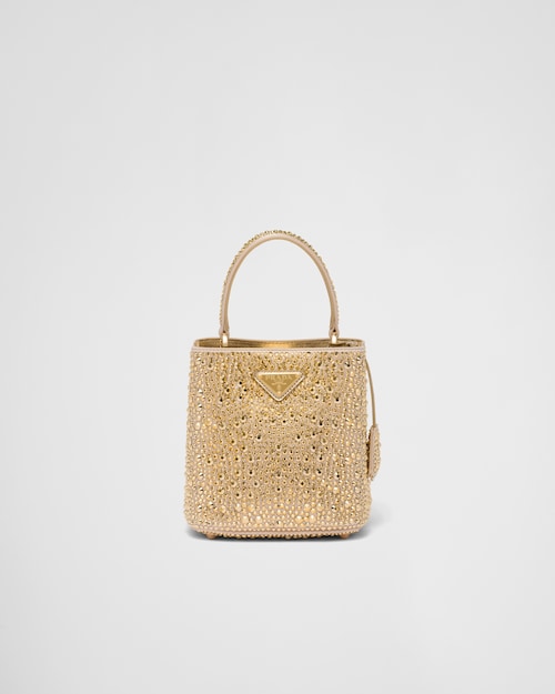 Prada Prada Panier 仿水晶装饰缎面手袋 1