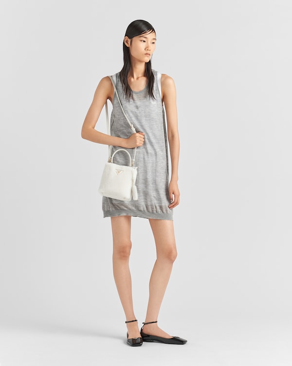 Prada Panier mini shearling bag Prada Panier mini shearling bag