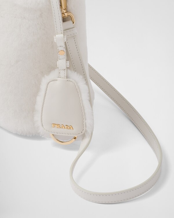 Prada Panier mini shearling bag Prada Panier mini shearling bag