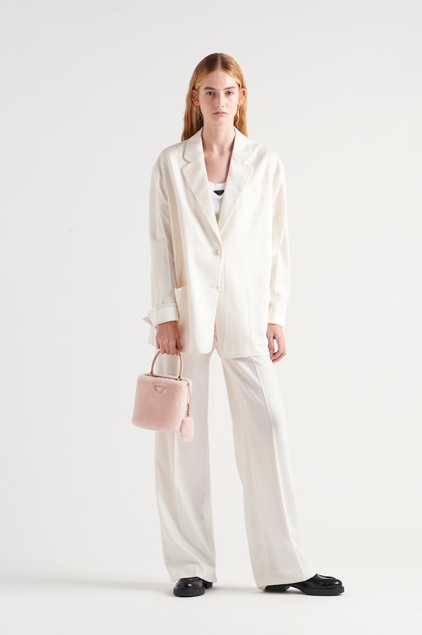 Prada Panier mini shearling bag Prada Panier mini shearling bag