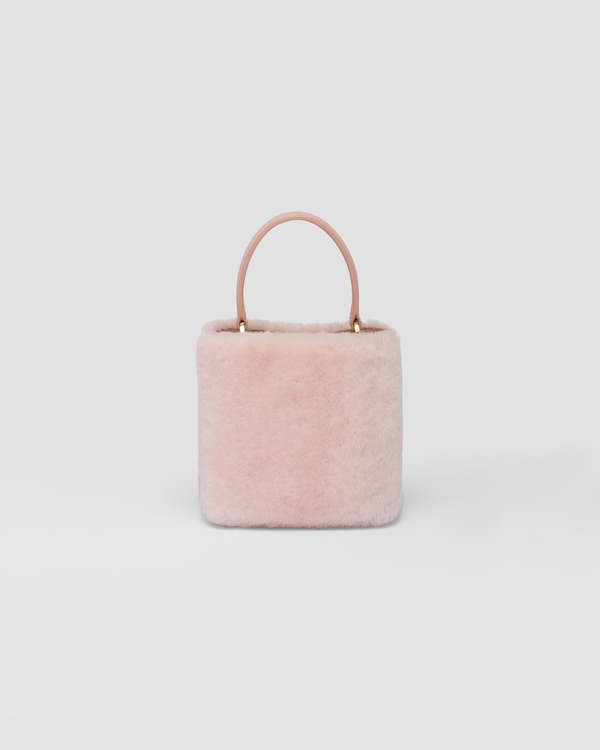 Prada Panier mini shearling bag Prada Panier mini shearling bag