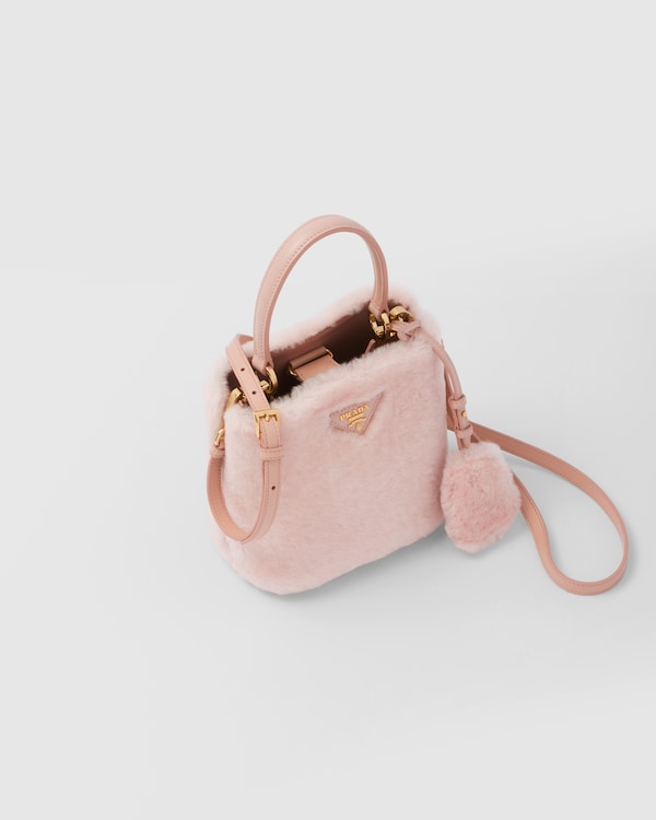 Prada Panier mini shearling bag Prada Panier mini shearling bag