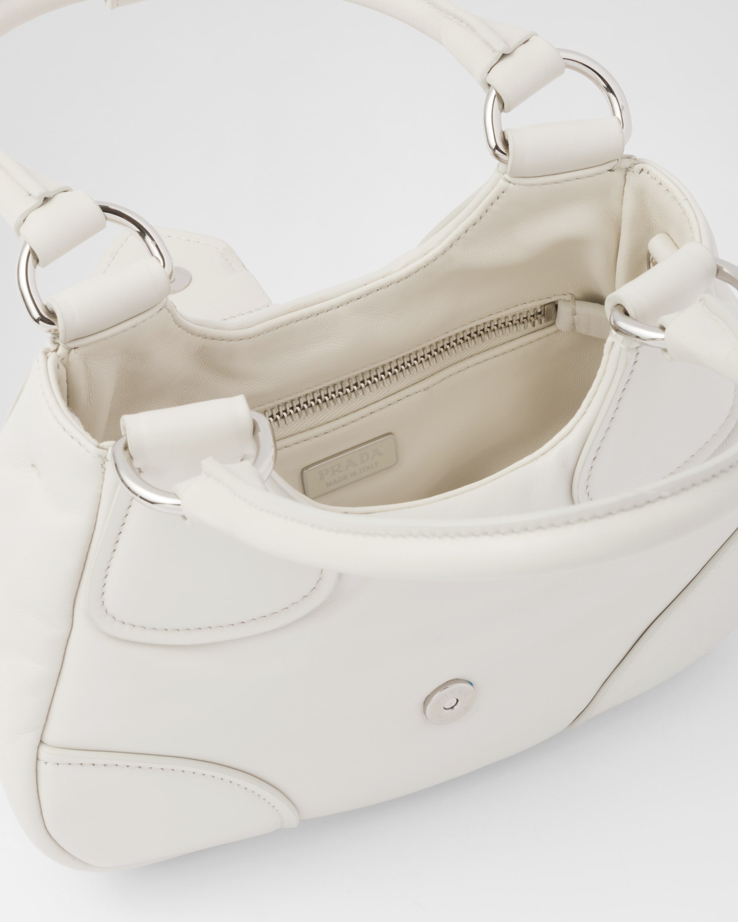 White Prada Moon padded nappa-leather bag | Prada