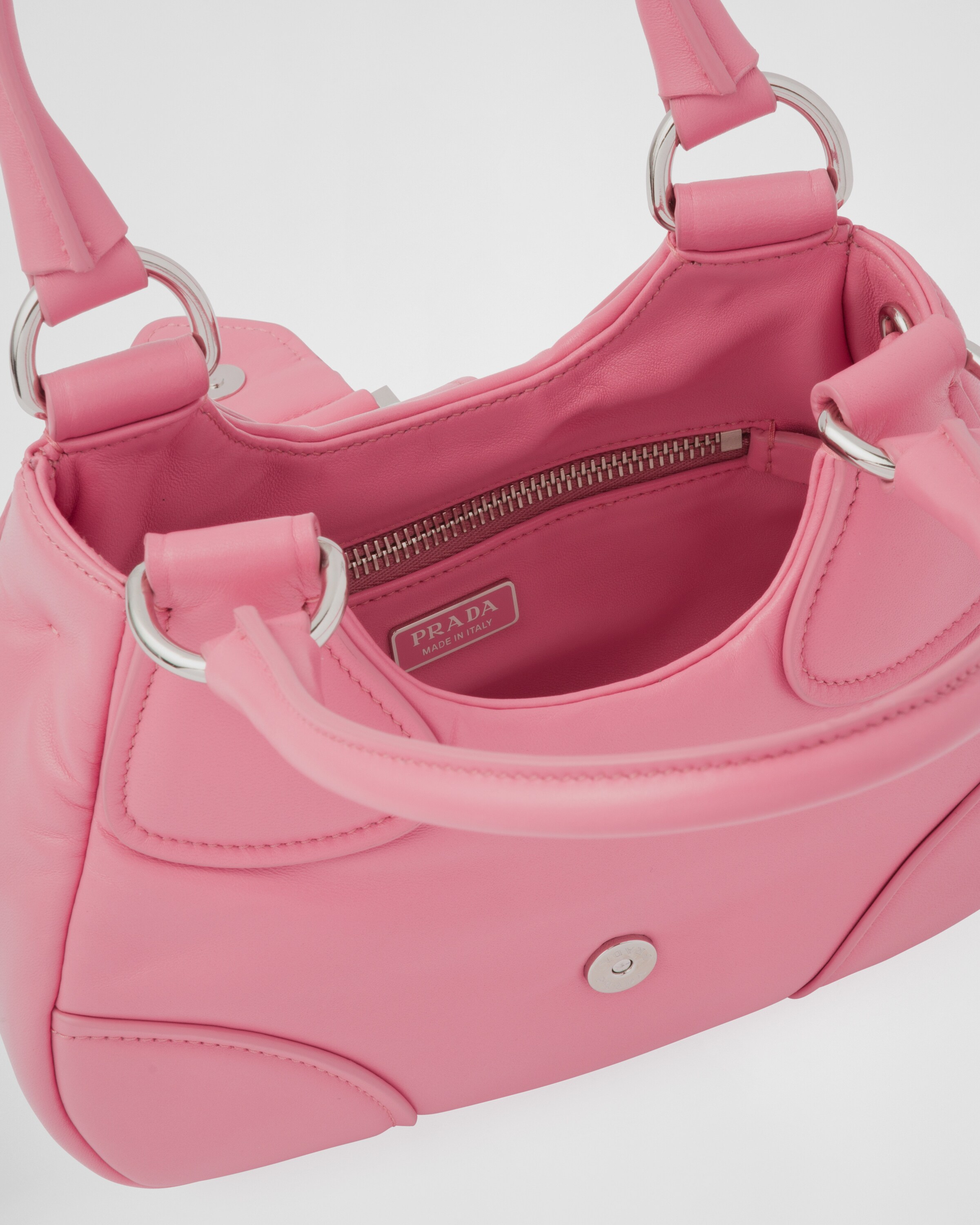 Geranium Pink Padded Nappa-leather Prada Re-edition 2005 Shoulder Bag