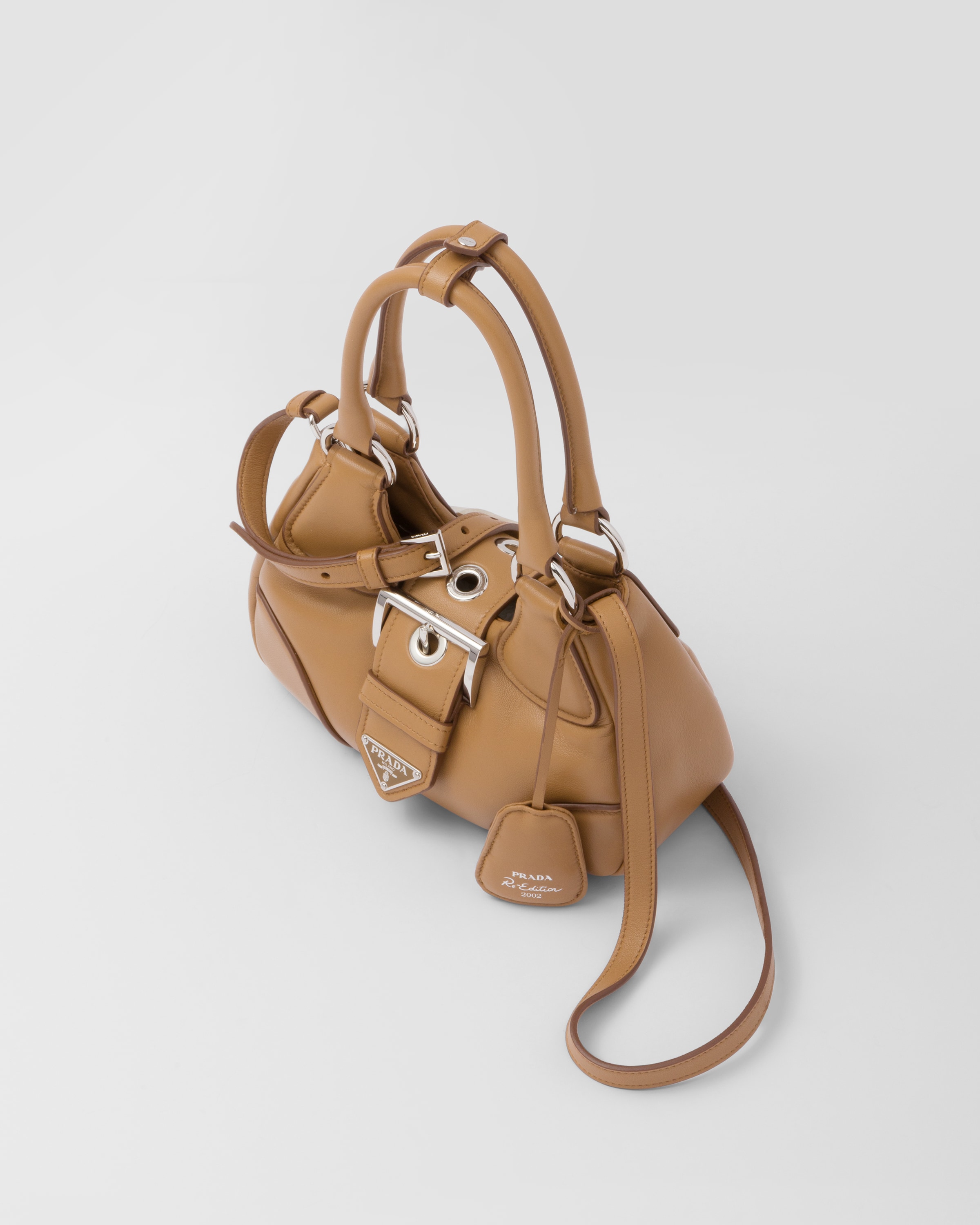 Caramel Prada Moon Padded Nappa leather Bag PRADA