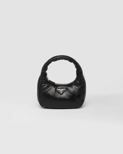 Black Prada Soft padded nappa leather mini-bag | Prada