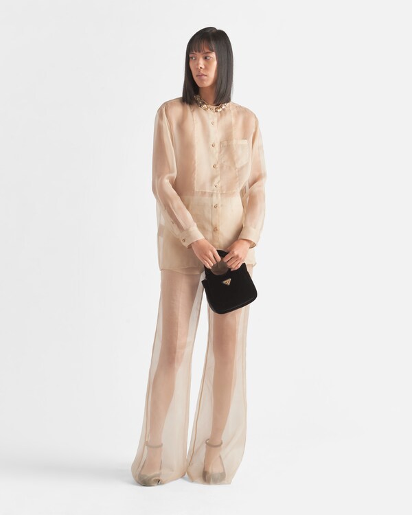 Mini padded velvet handbag - Black Mini padded velvet handbag - Black