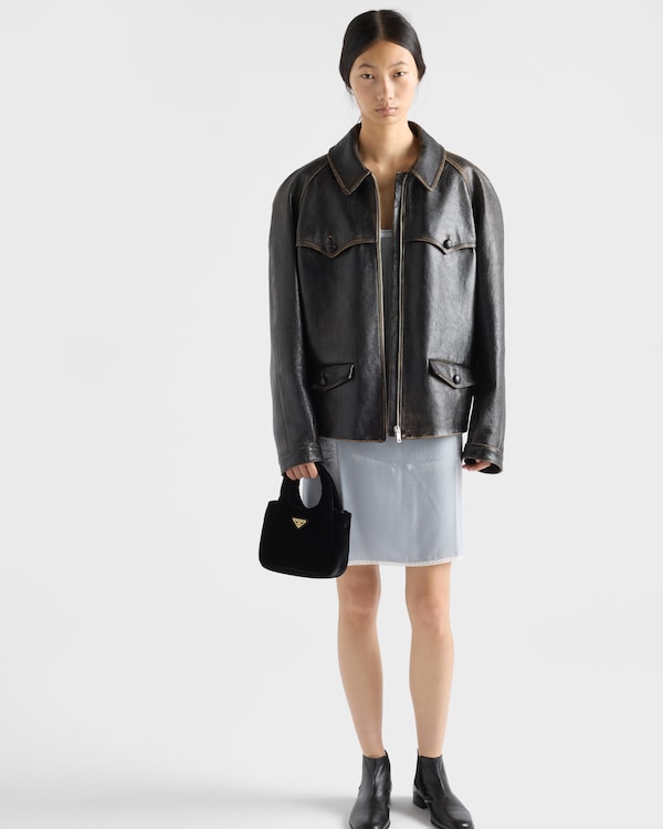 Padded velvet mini handbag Padded velvet mini handbag