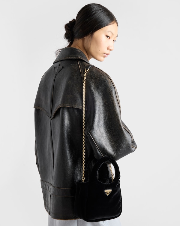 Padded velvet mini handbag Padded velvet mini handbag