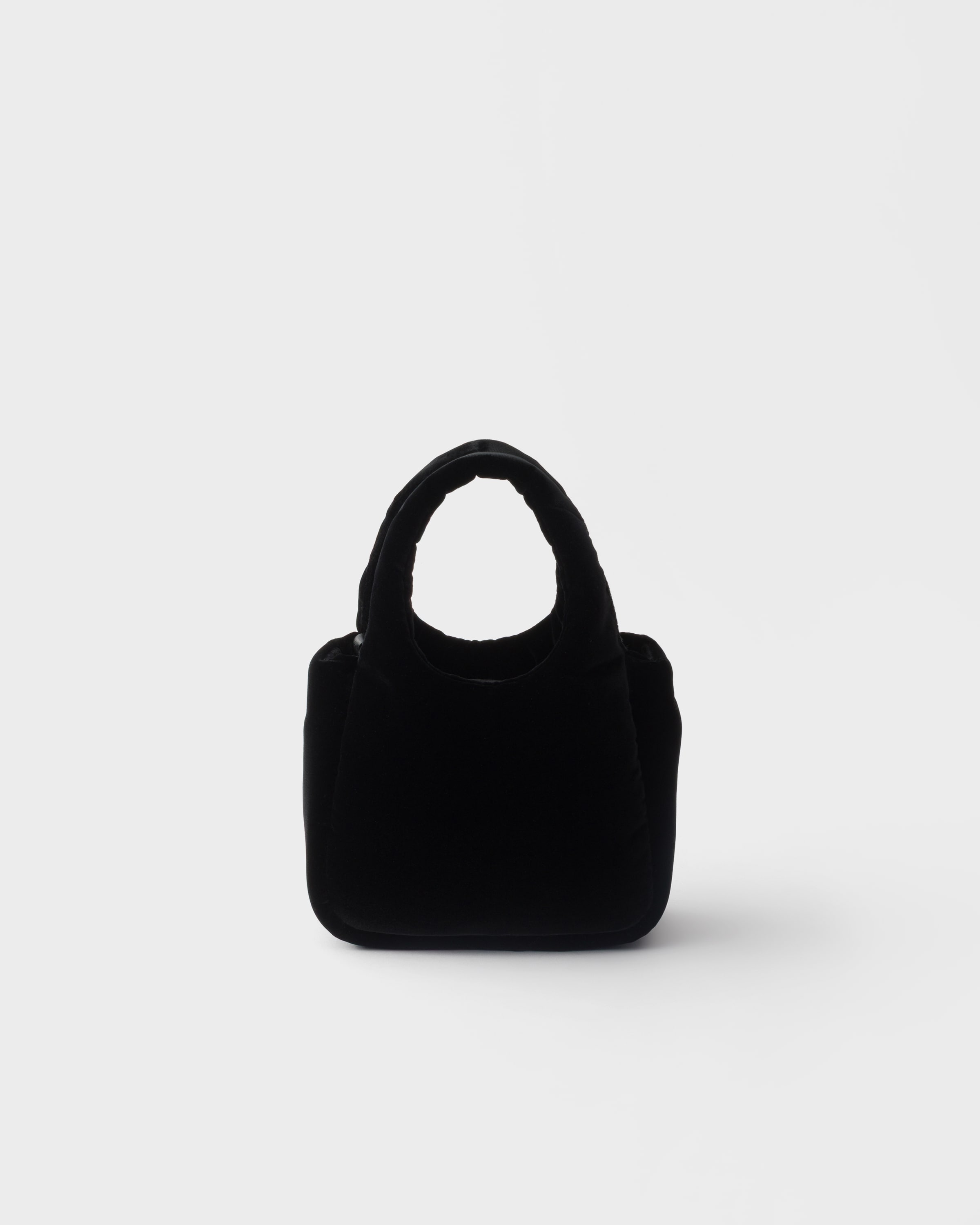 ブラック パデッドベルベット ミニハンドバッグ | PRADA