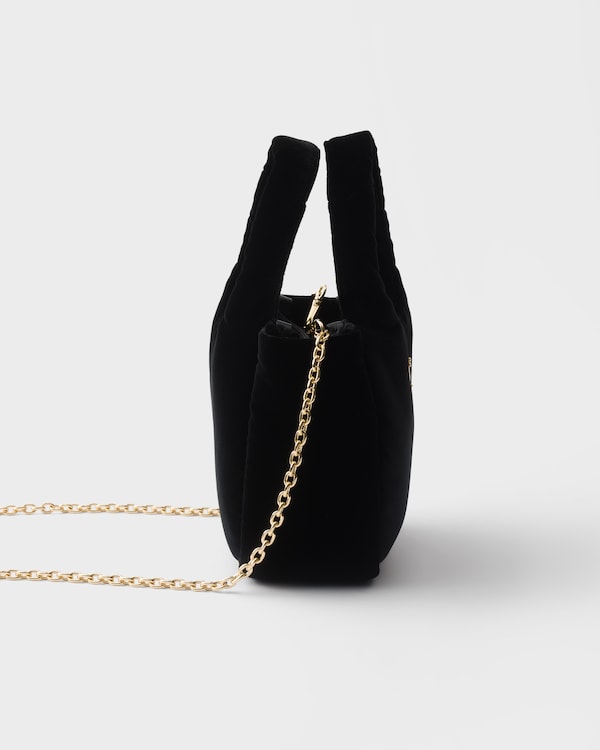 Padded velvet mini handbag Padded velvet mini handbag