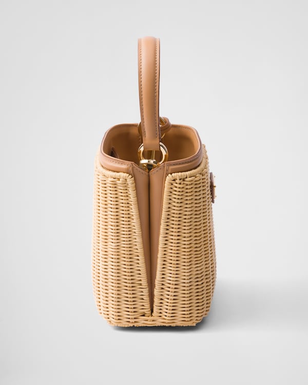 Prada Panier mini wicker and leather bag Prada Panier mini wicker and leather bag