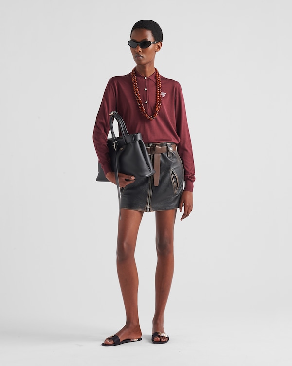 Prada Buckle medium leather handbag with belt Prada Buckle medium leather handbag with belt