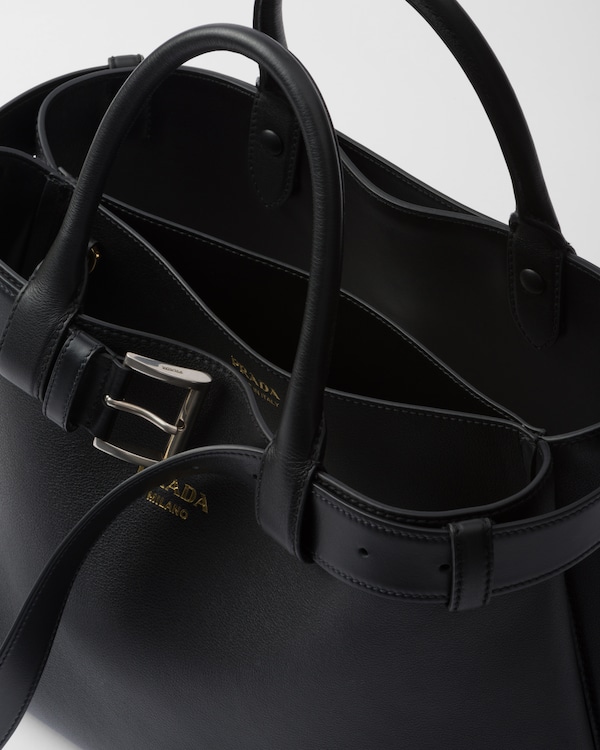 Prada Buckle medium leather handbag with belt Prada Buckle medium leather handbag with belt